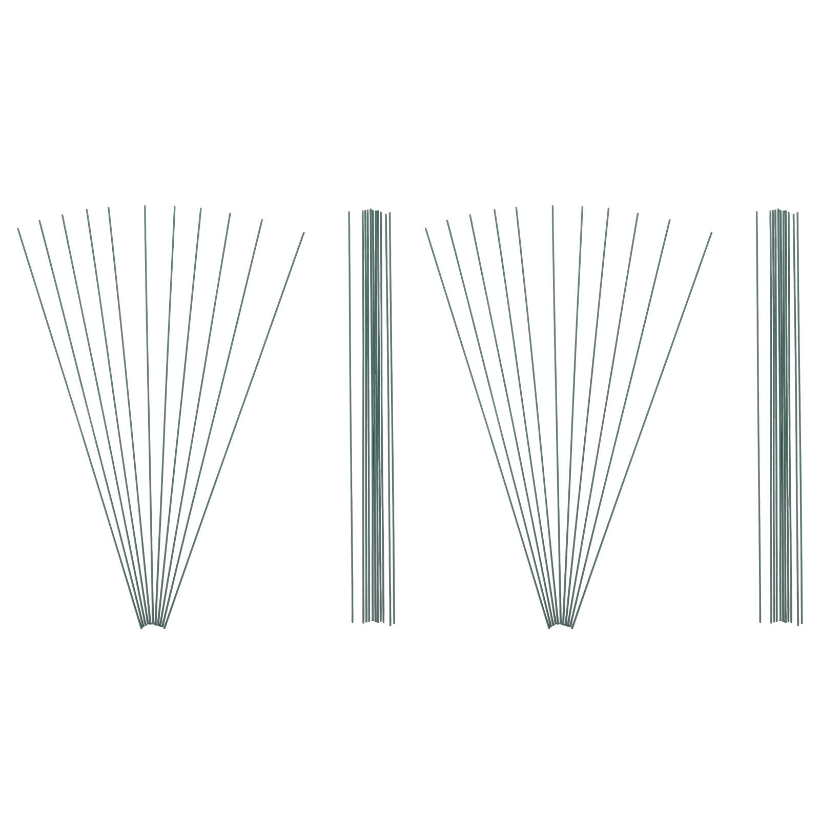Wire Stem Florist - 180 Peças de Arame Verde para