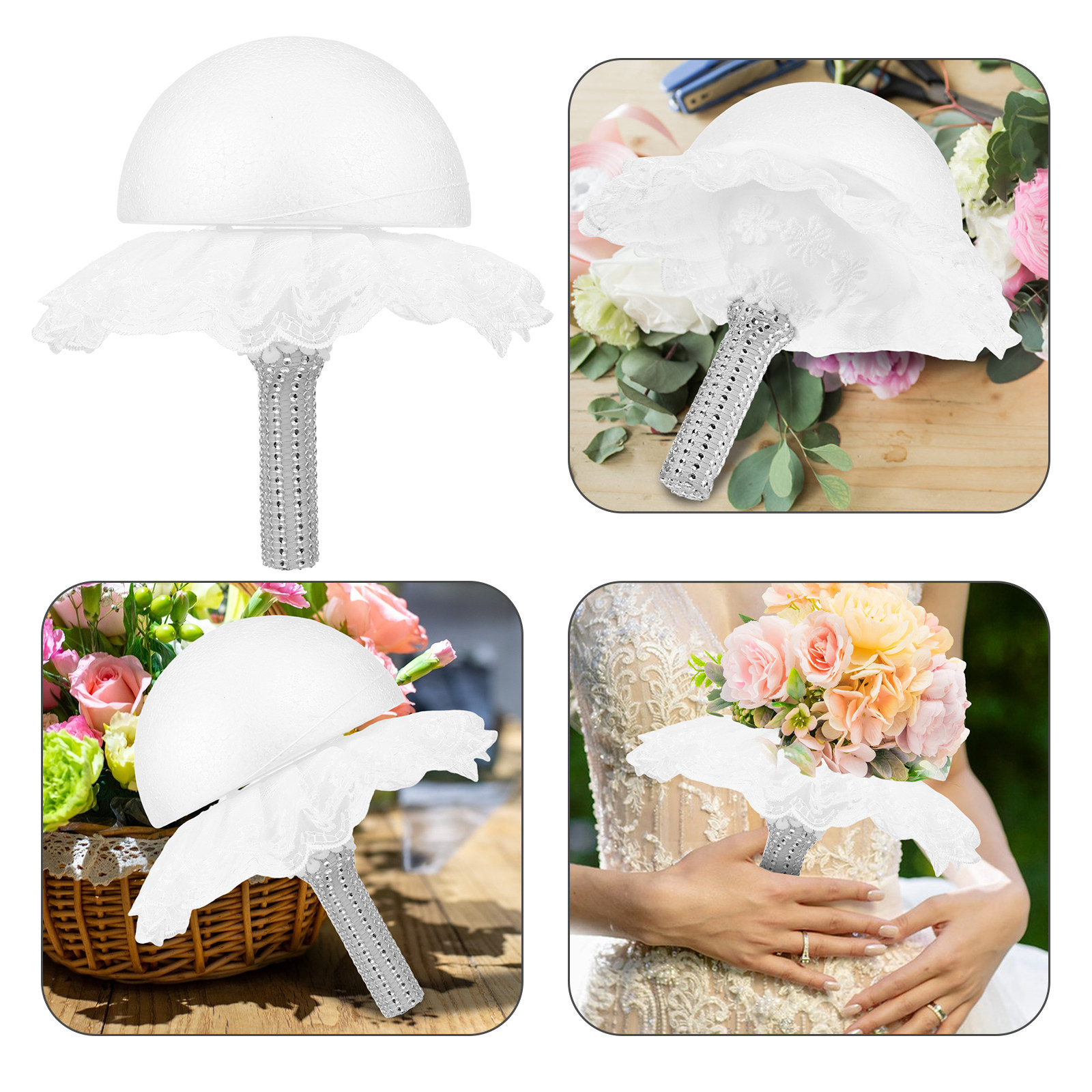 Bouquet Holder Foam - Suporte de buquê de noiva em