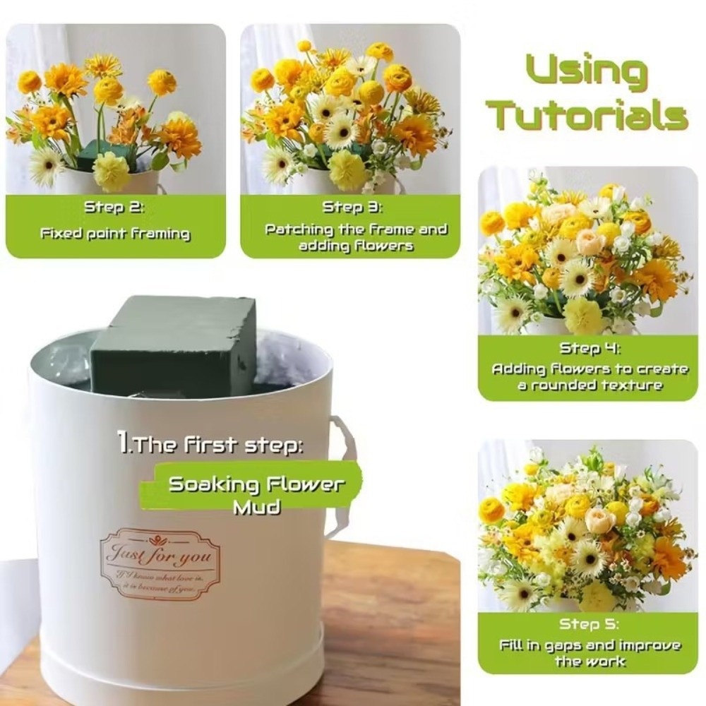 Bouquet Holder Foam - Blocos de Isopor para Floristas, Formato