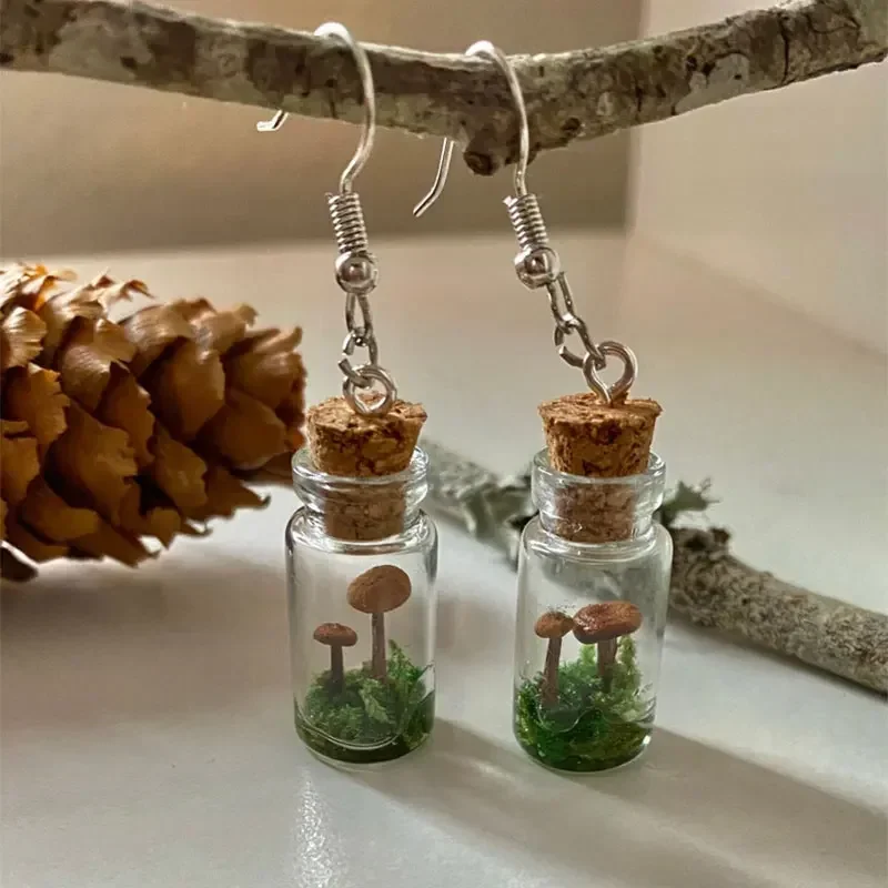 Brincos de cogumelo real, jarr - Preserved Moss Sheet avaliação e preço