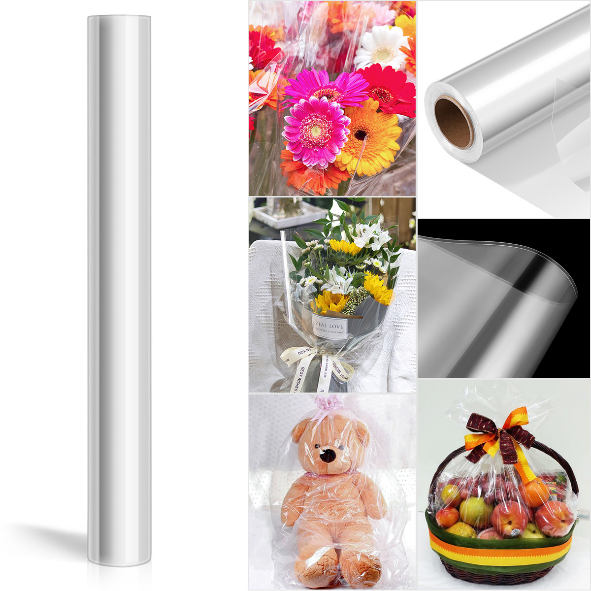 Rolo de Papel Celofane Transpa - Cellophane Wrap Clear avaliação e preço