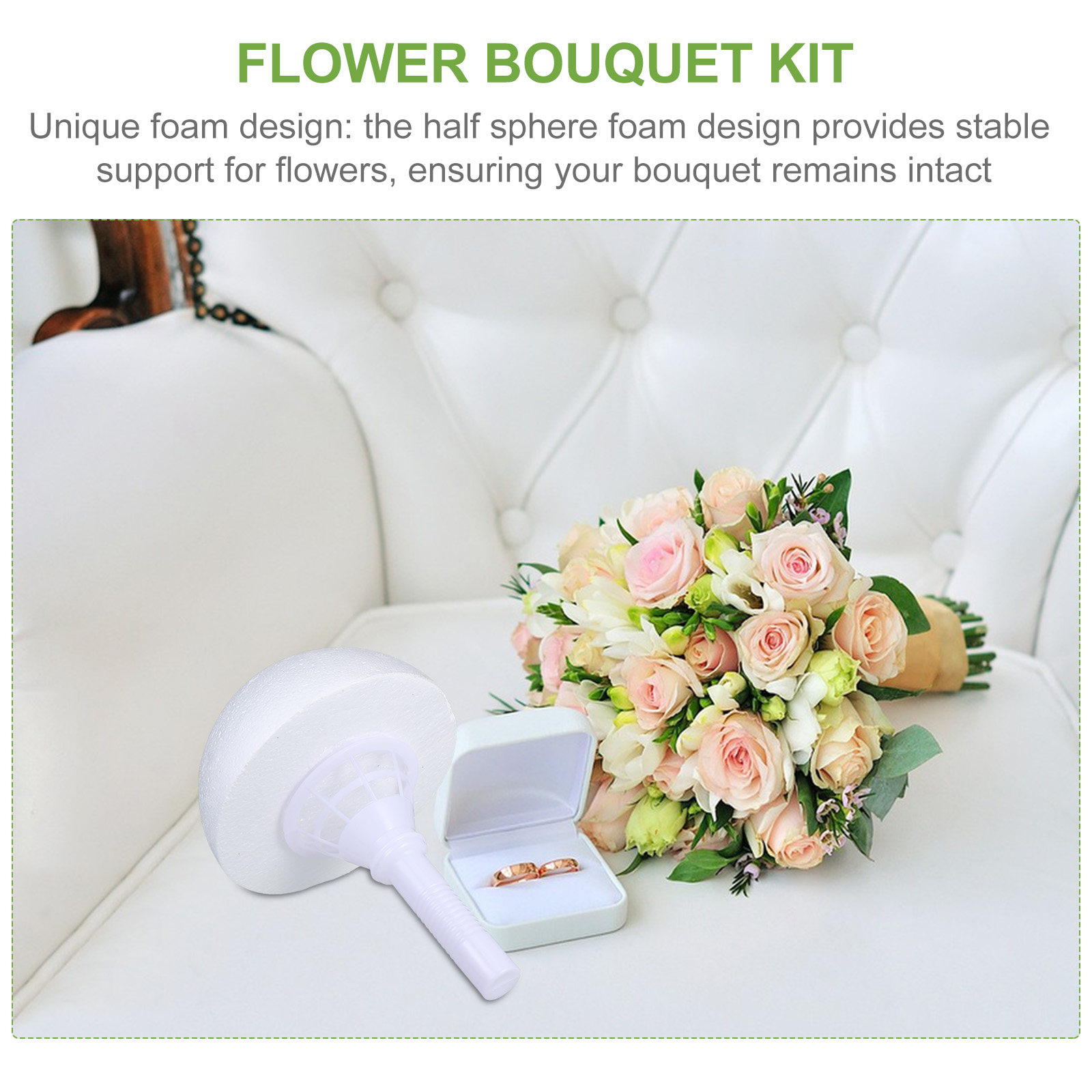 2 Peças Suporte de Buquê de Es - Bouquet Holder Foam avaliação e preço