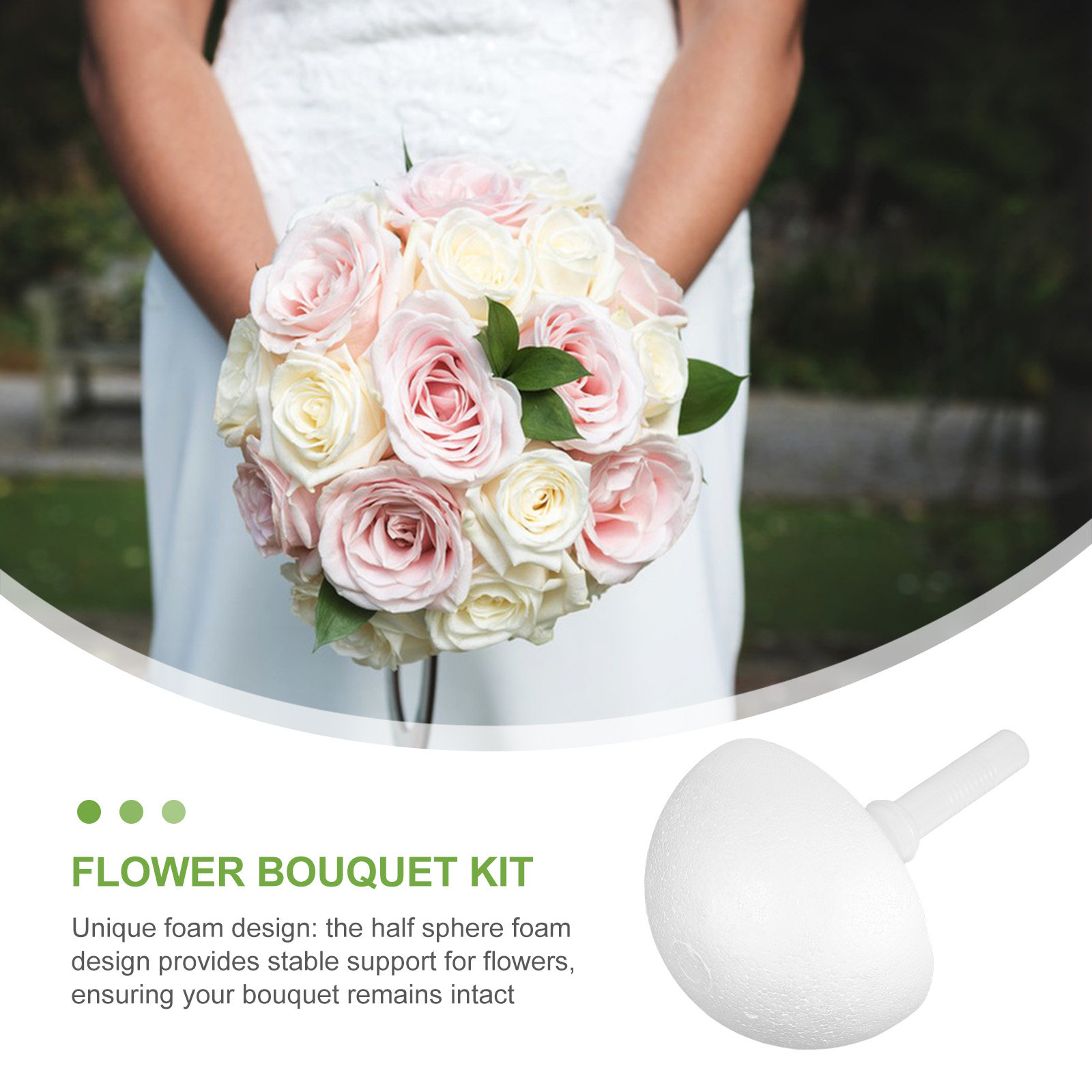 2 Peças Suporte de Buquê de Es - Bouquet Holder Foam avaliação e preço