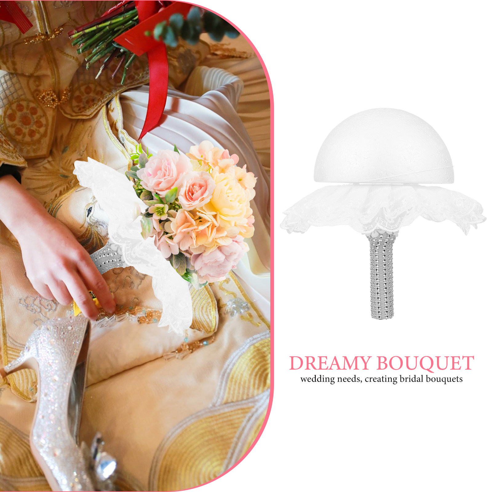 Suporte de buquê de noiva em e - Bouquet Holder Foam avaliação e preço