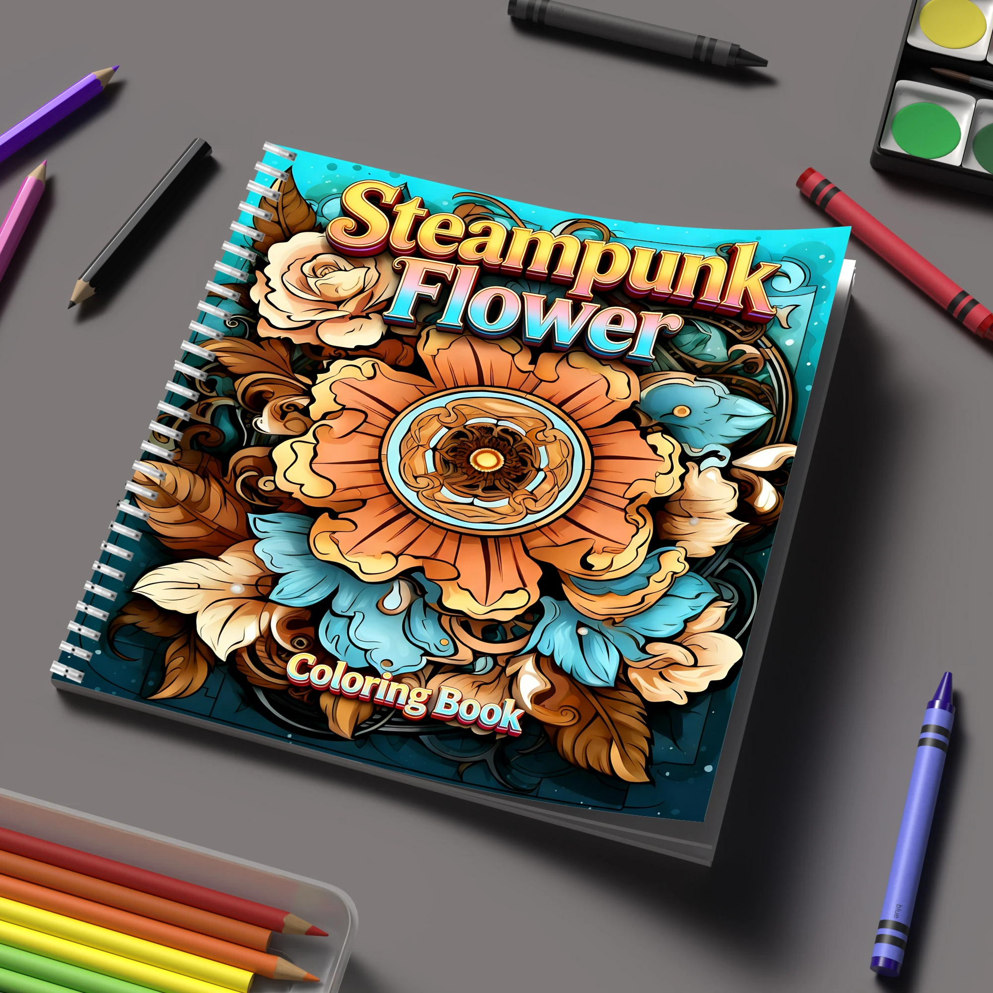 Livro de Colorir Flores Steamp - Flower Supply avaliação e preço