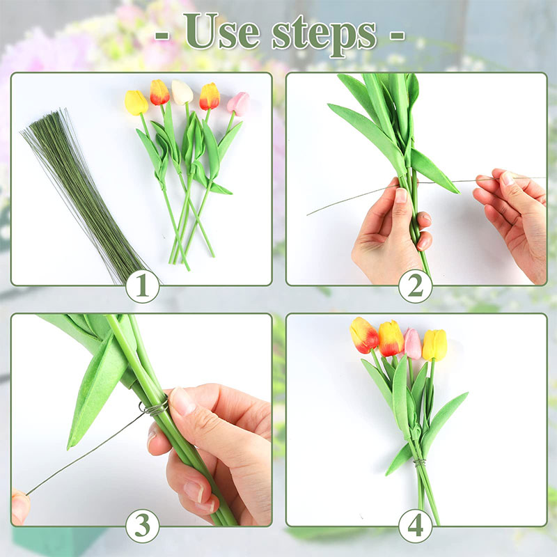 100 pçs fio floral de alta qua - Wire Stem Florist avaliação e preço